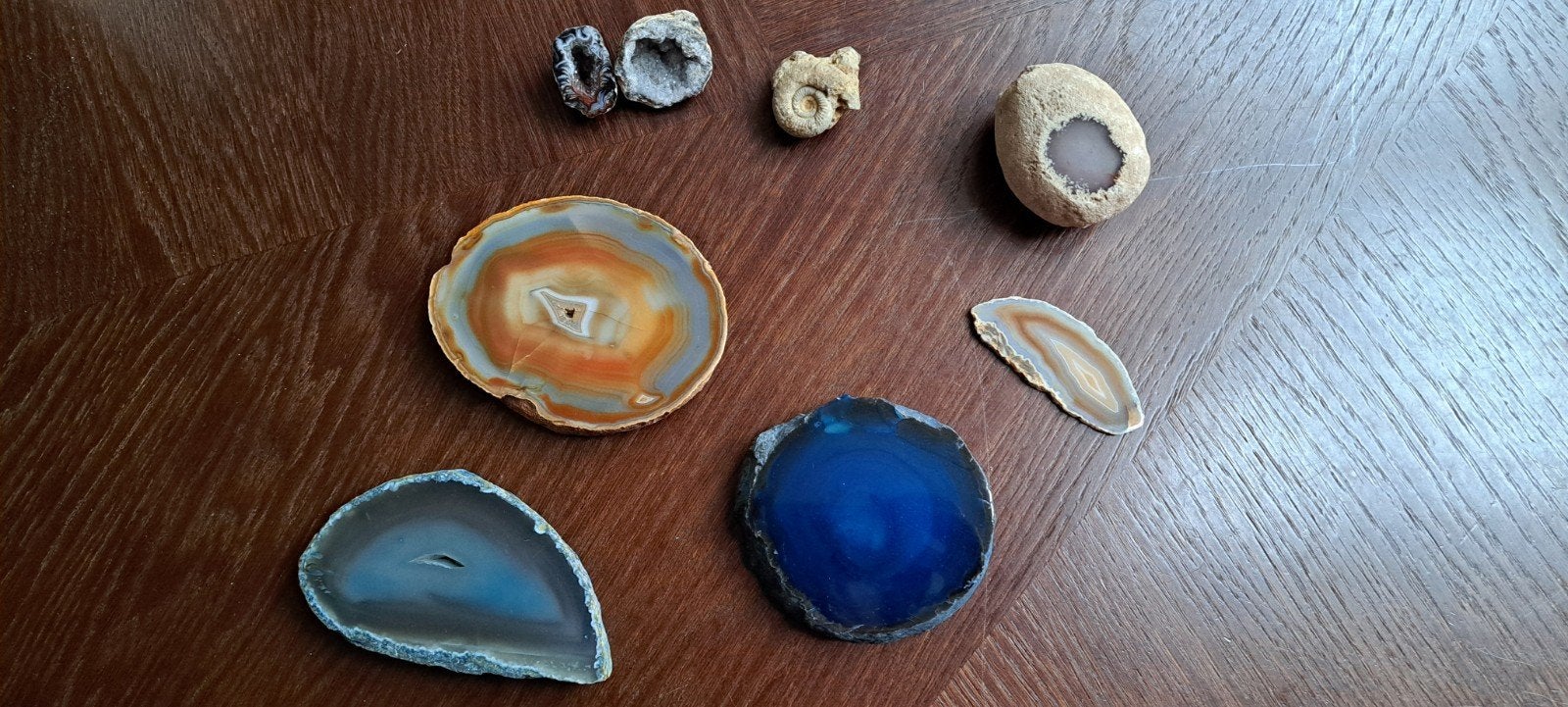 Diverse collectie mineralen en fossielen, Verzamelen, Ophalen, Mineraal