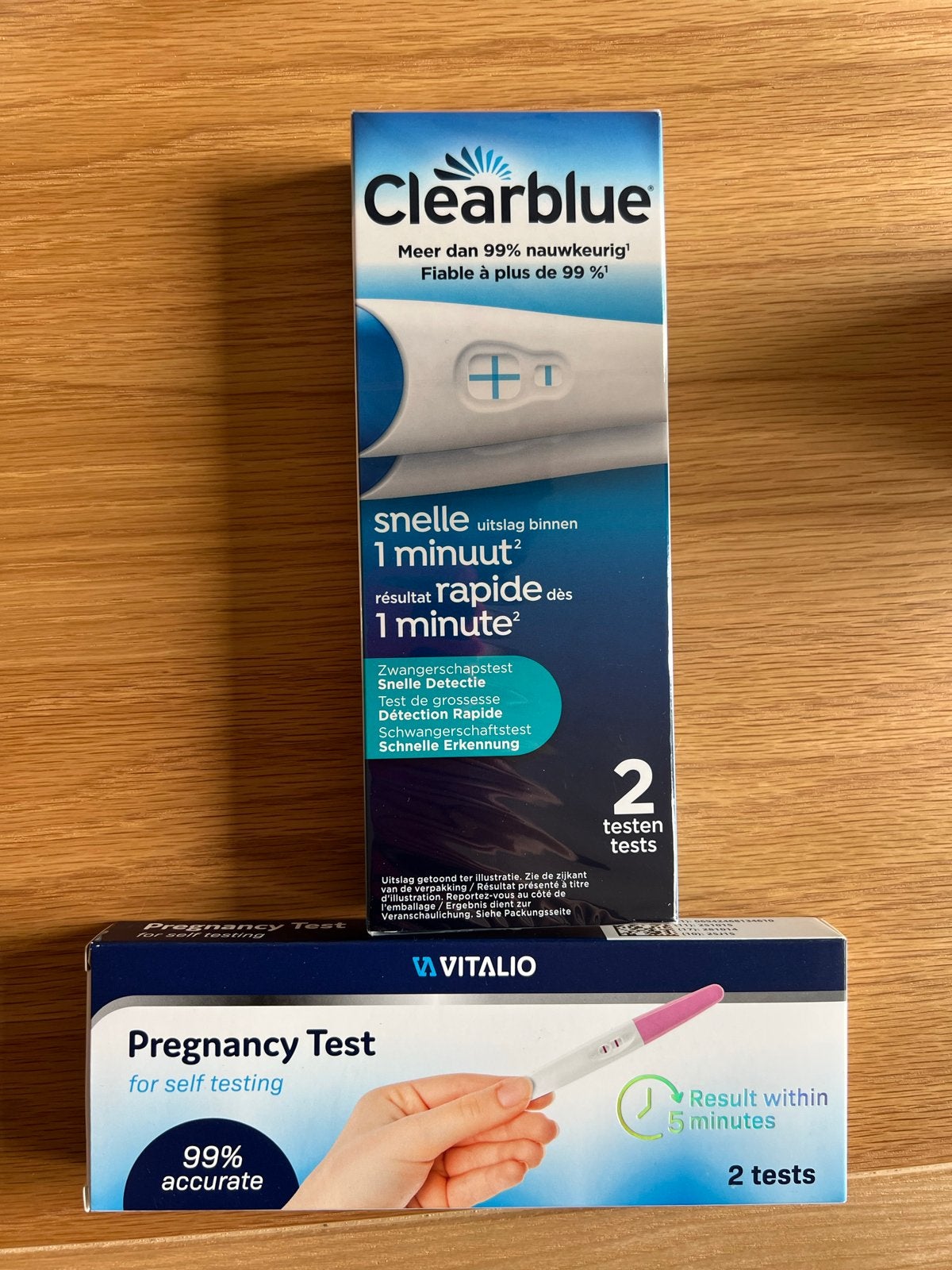 Clearblue zwangerschapstesten, Ophalen, Nieuw