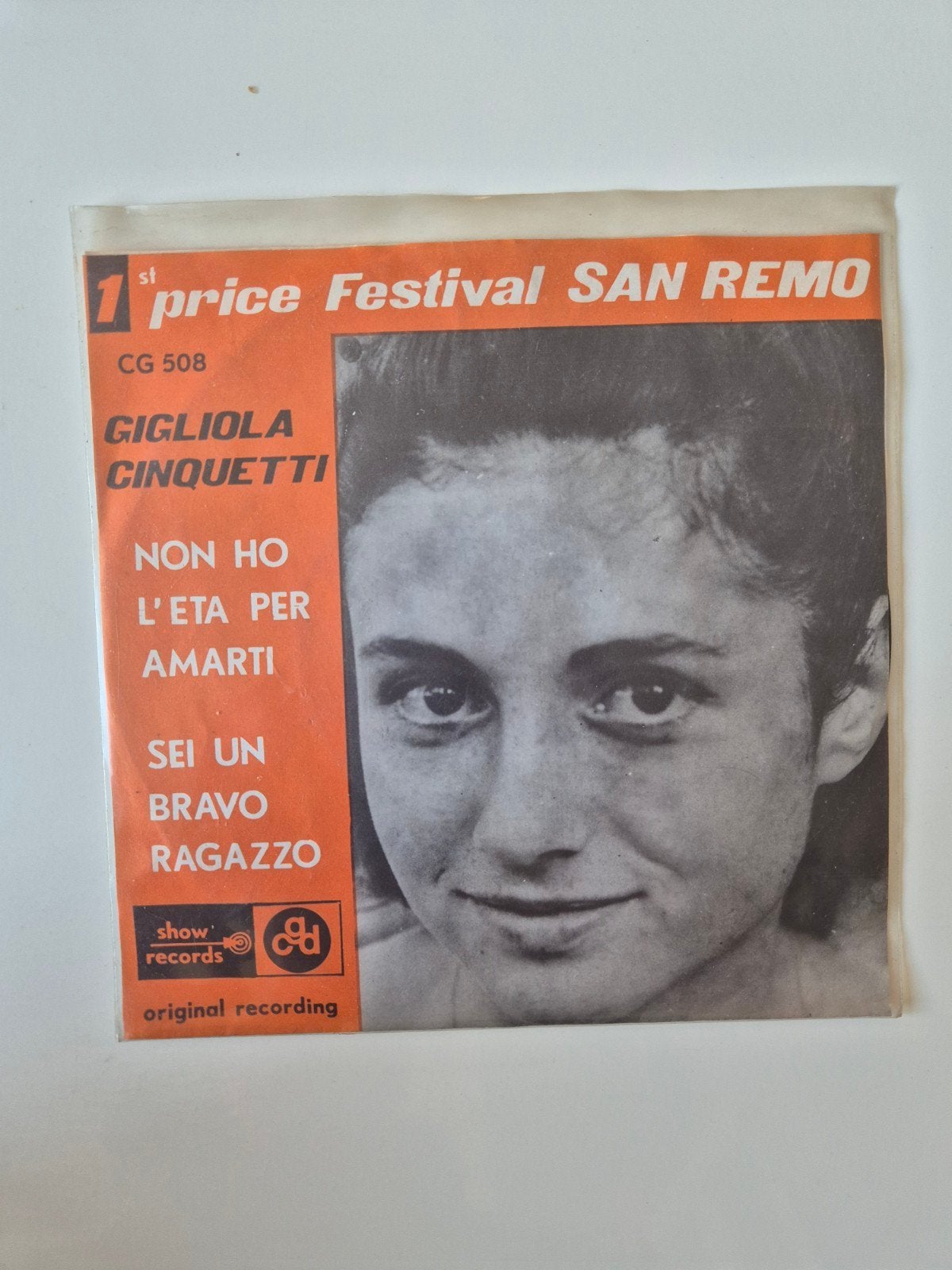 Gigliola Cinquetti - Non Ho L'Eta Per Amarti (7 inch), Gebruikt, 7 inch, Pop, EP