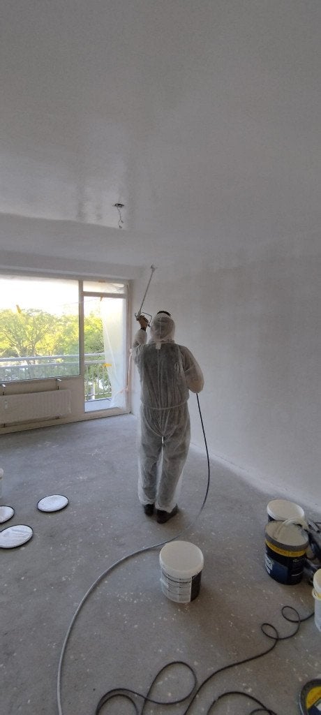Professioneel SCHILDER Latex spuiten vanaf 3€ per m2, Garantie, Behangen