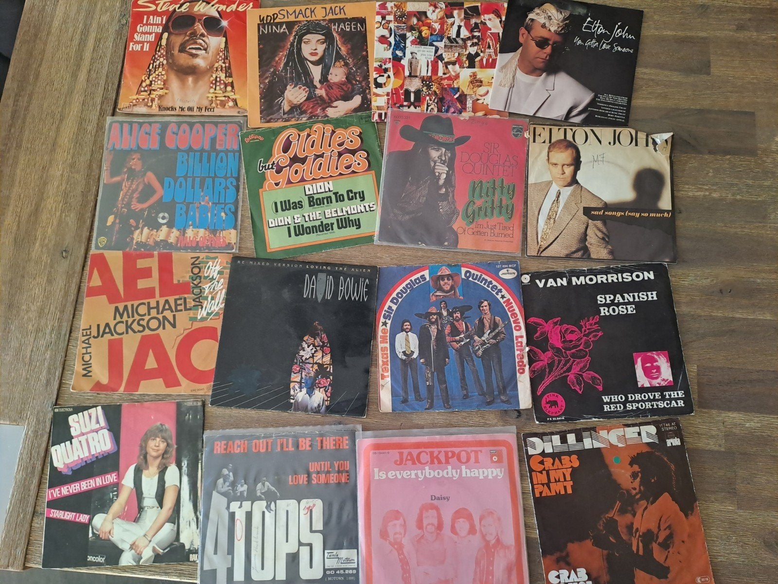 100 singles jaren 60 en 70 en beetje 80, Cd's en Dvd's, Vinyl | Overige Vinyl, Ophalen, Gebruikt, Overige formaten