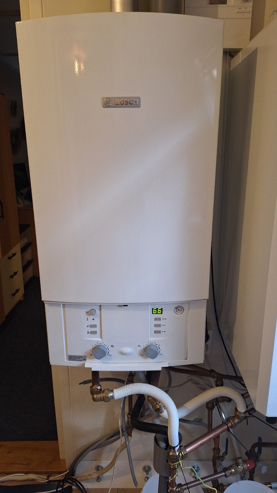 Bosch Nefit 42 HRC CV-ketel met 60 liter Solar boiler, Ophalen, Gebruikt, Hoog rendement (Hr), Cv-ketel of Combi-ketel