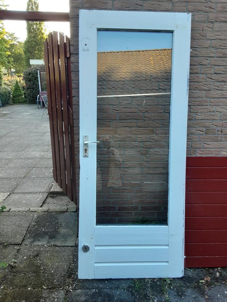 Buitendeuren. Voordeur 2.01 x 0.93, tuindeur 2.01 x 0.83, Doe-het-zelf en Verbouw, Ophalen, Gebruikt, Buitendeur, 200 tot 215 cm