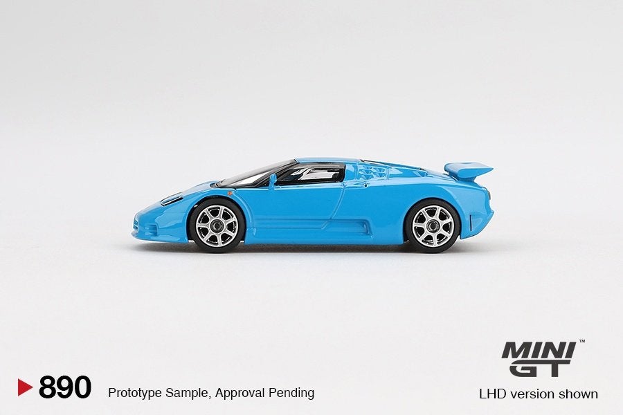 Mini GT 1:64 Bugatti EB110 Super Sport 1995 blauw LHD, -, Nieuw, Ophalen of Verzenden, -