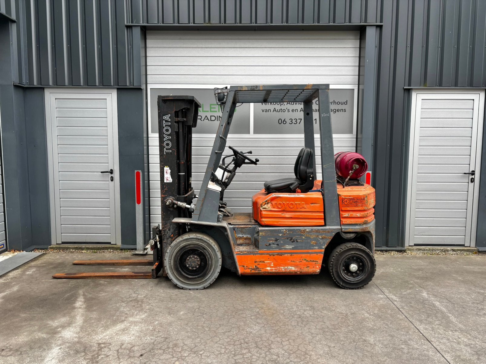 Toyota 5FG20 LPG Heftruck Triplex Werkverlichting 3 functies, Zakelijke goederen, Machines en Bouw | Heftrucks en Intern transport