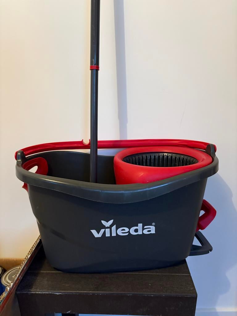 Vileda Turbo Dweilsysteem met Emmer en Mop, Huis en Inrichting, Ophalen of Verzenden, Dweilemmer, -bak, of -wagen