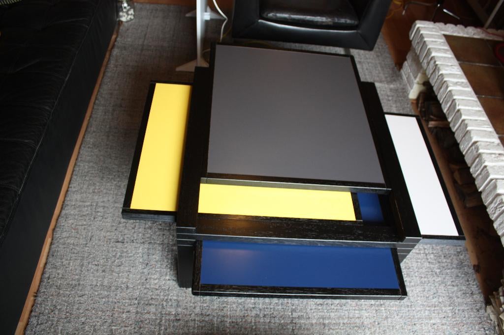 Design salontafel Frankrijk jaren 70 ontwerp hexa par4, Ophalen, 50 tot 100 cm, Zo goed als nieuw, Minder dan 50 cm