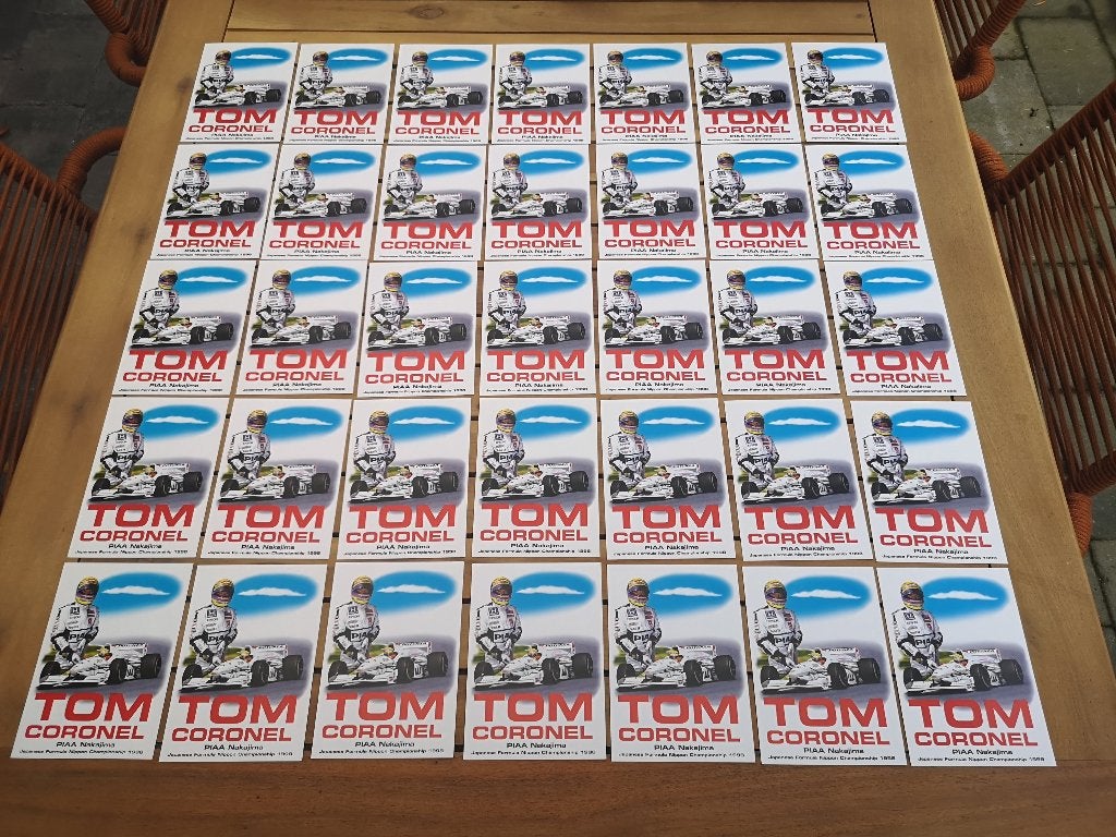 Tom Coronel 1998 Formule Nippon Japan Fankaart 35 stuks, Ophalen of Verzenden, Nieuw, Formule 1