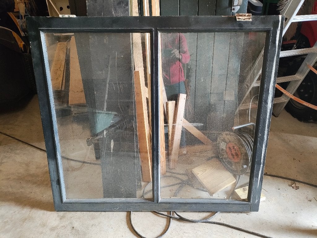 2 ramen  113 x 99.5, Tuin en Terras, Ophalen, Gebruikt