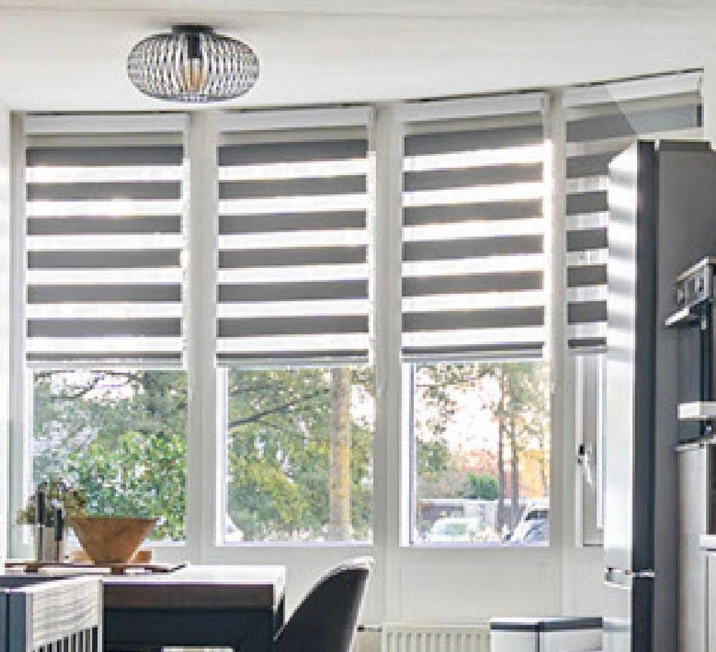 Jysk Rolgordijn duo ALSTEN 60x180 lichtgrijs cassette, Huis en Inrichting, Stoffering | Gordijnen en Lamellen, Ophalen, Jysk, 50 tot 100 cm