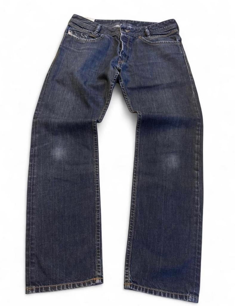 Diesel Iakop Jeans 32x30 Donkere Wassing Slim Denim Katoen, Kleding | Heren, Spijkerbroeken en Jeans, Ophalen of Verzenden, Gedragen