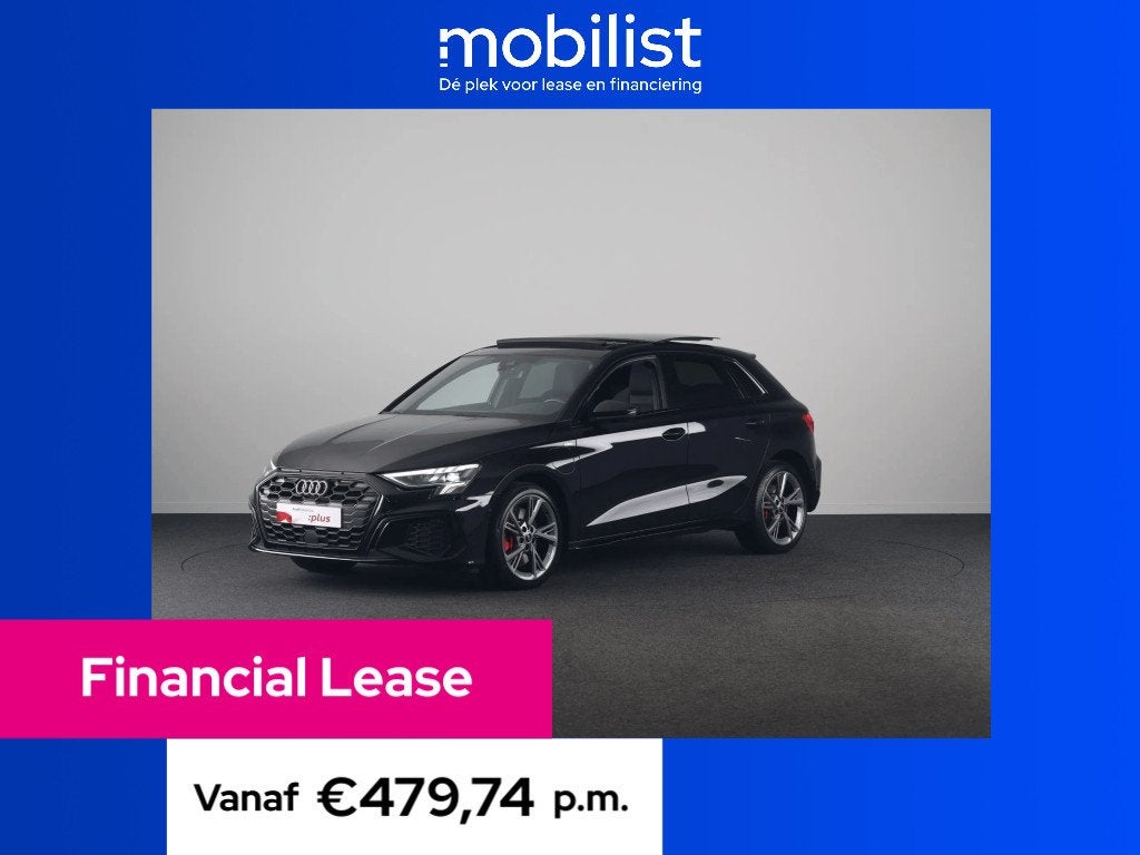 Audi A3 Sportback 45 TFSI e S-Line Competition (bj 2023), Automaat, Gebruikt, Automatische klimaatregeling, Zwart