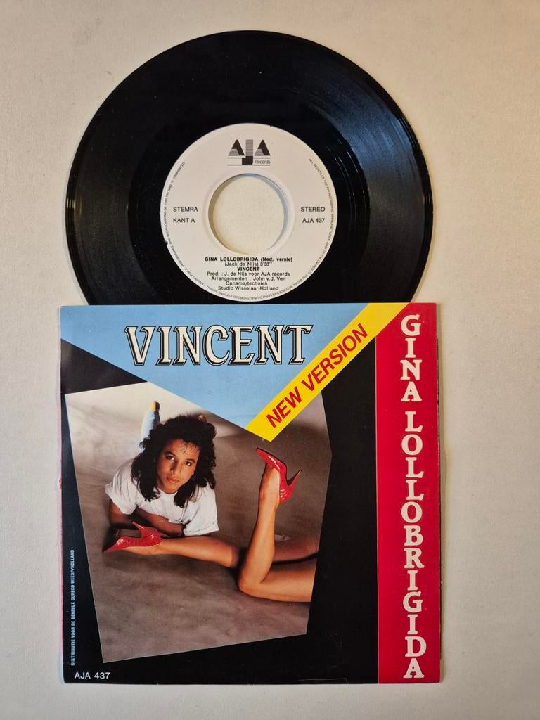 Vincent-Gina Lollobrigida, Cd's en Dvd's, Ophalen of Verzenden, Zo goed als nieuw, Overige formaten, Levenslied of Smartlap