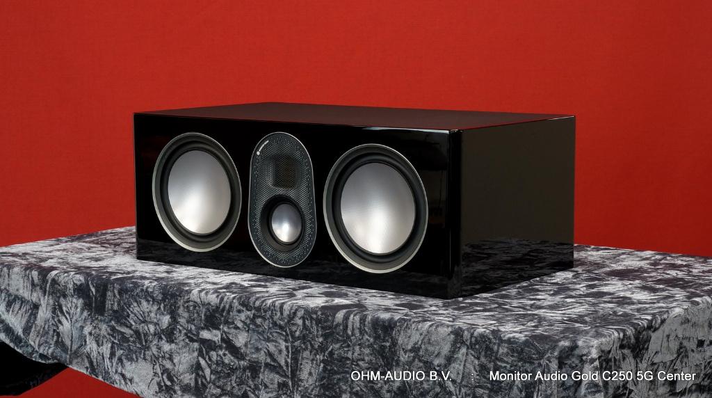 Monitor Audio C250 Gold 5G, Center Luidspreker, Hoogglans, Audio, Tv en Foto, Luidsprekers, Zo goed als nieuw, Front, Rear of Stereo speakers