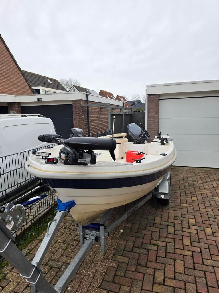 Dit weekend €6000! Topcraft 430 Roofvisboot compleet!, Ophalen, 10 tot 30 pk, Gebruikt, Topcraft