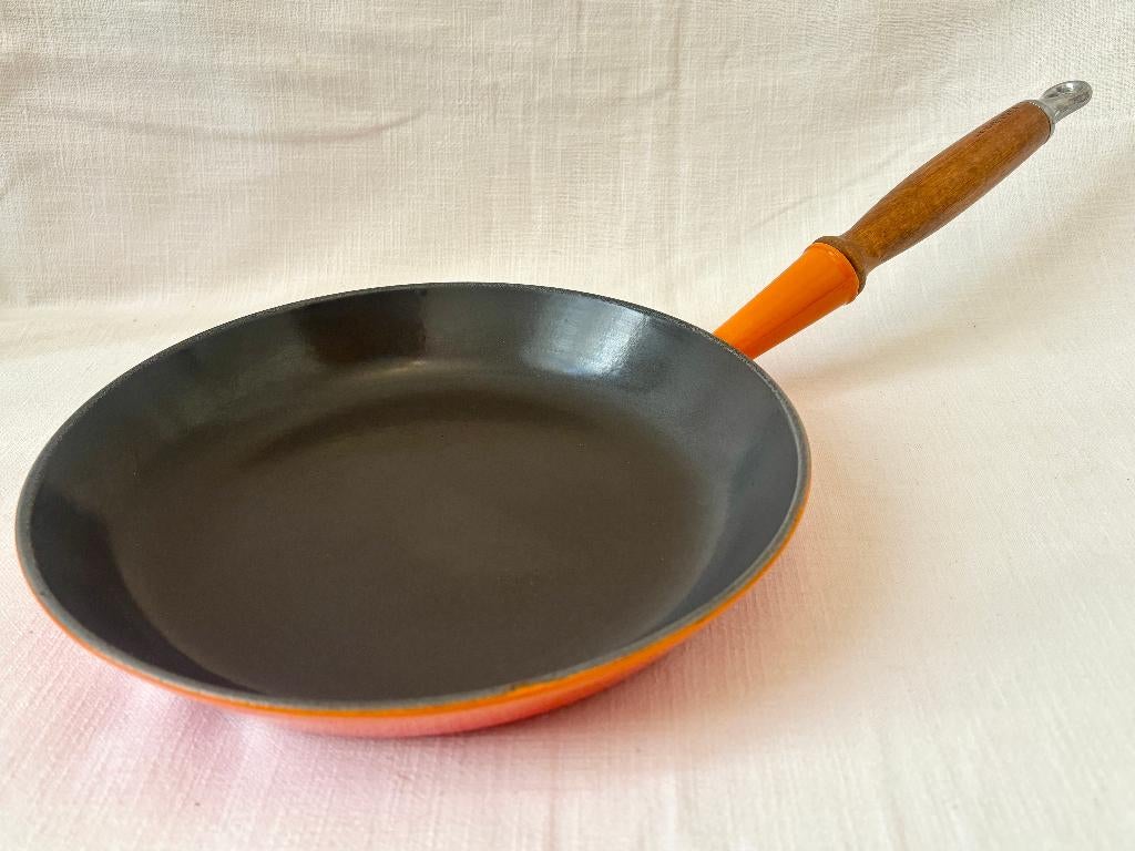 Le Creuset - Steelpan in Geëmailleerd Gietijzer, Gietijzer, Verzenden, Zo goed als nieuw, Keramische plaat