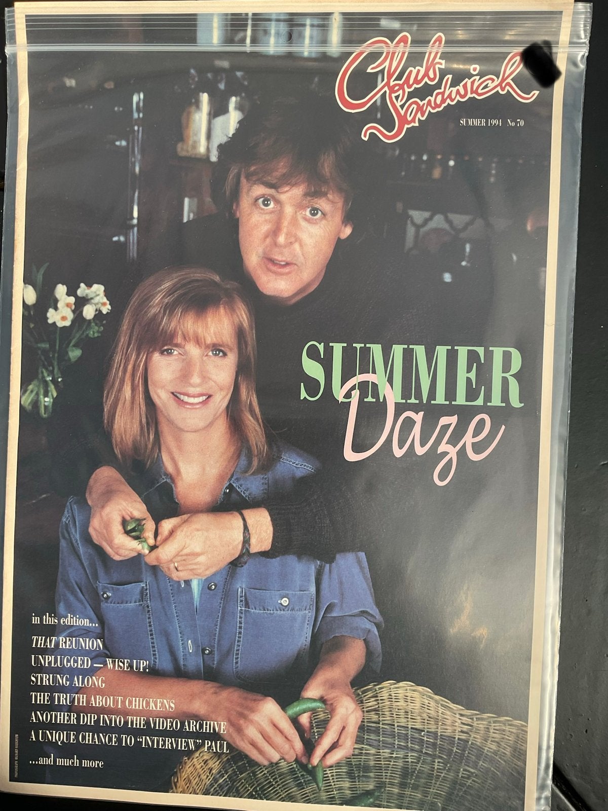 Club Sandwich Magazine Summer 1994 No. 70 - Paul McCartney, Verzenden, Gelezen, Muziek, Film of Tv