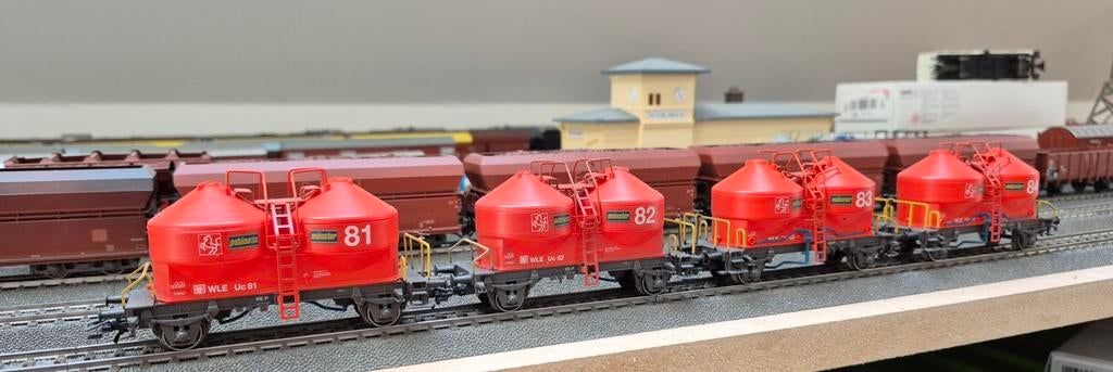 Marklin 4514 silowagons 81 82 83 en 84, Wisselstroom, Wagon, Ophalen of Verzenden, Zo goed als nieuw