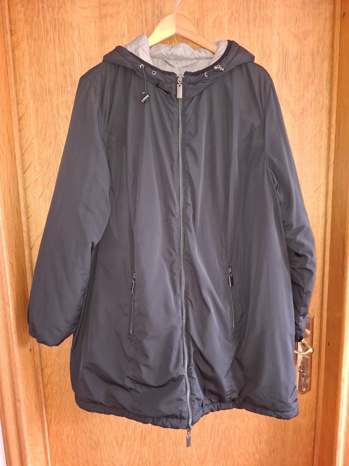 Ulla Popken tweezijdig draagbare jas maat 46-48, Ulla Popken, Ophalen of Verzenden, Maat 46/48 (XL) of groter, Grijs