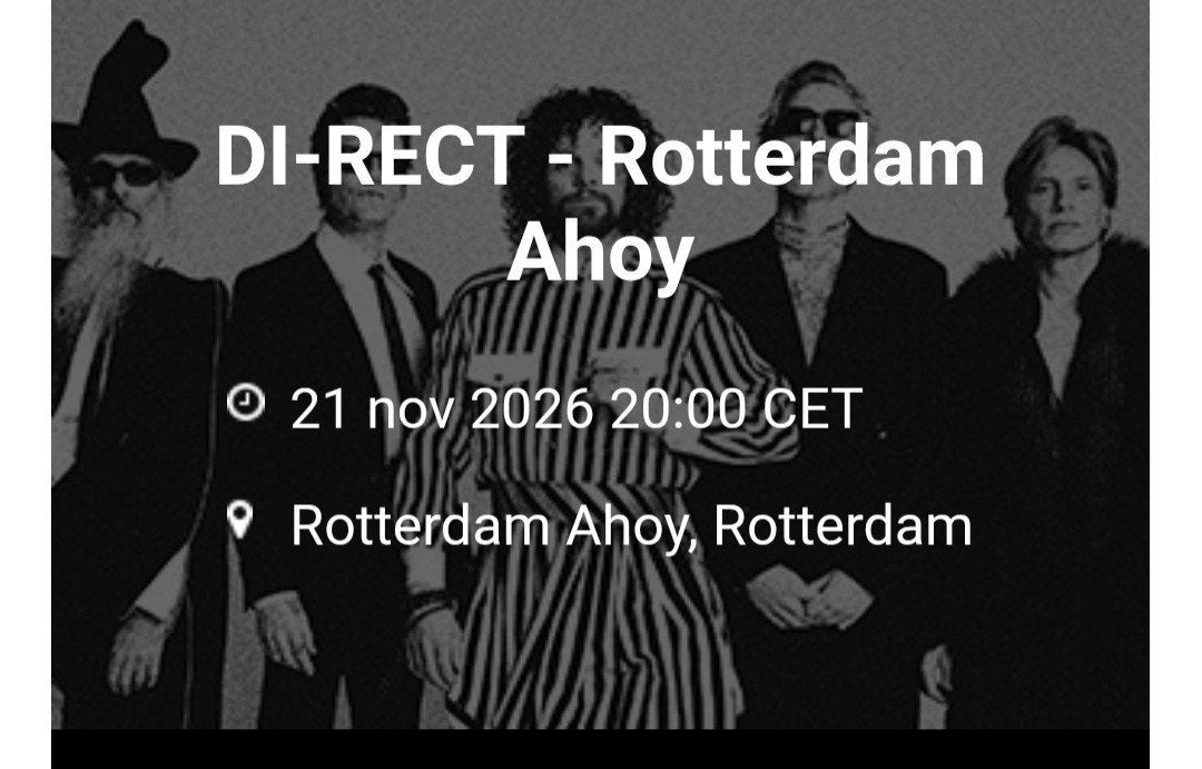 2 tickets voor Di-rect op zaterdag 21 november 2026, Twee personen, November