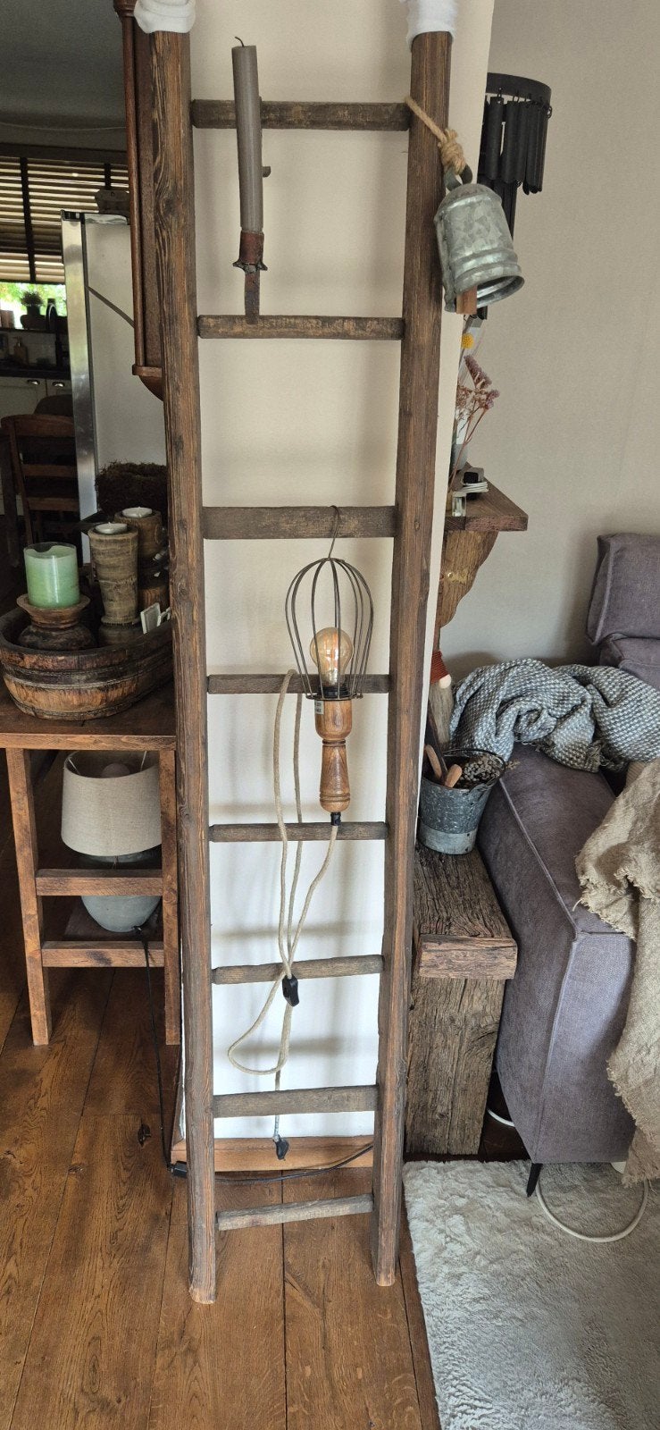 Authentieke Franse boomgaardtrap - 1.80m hoog, Ophalen