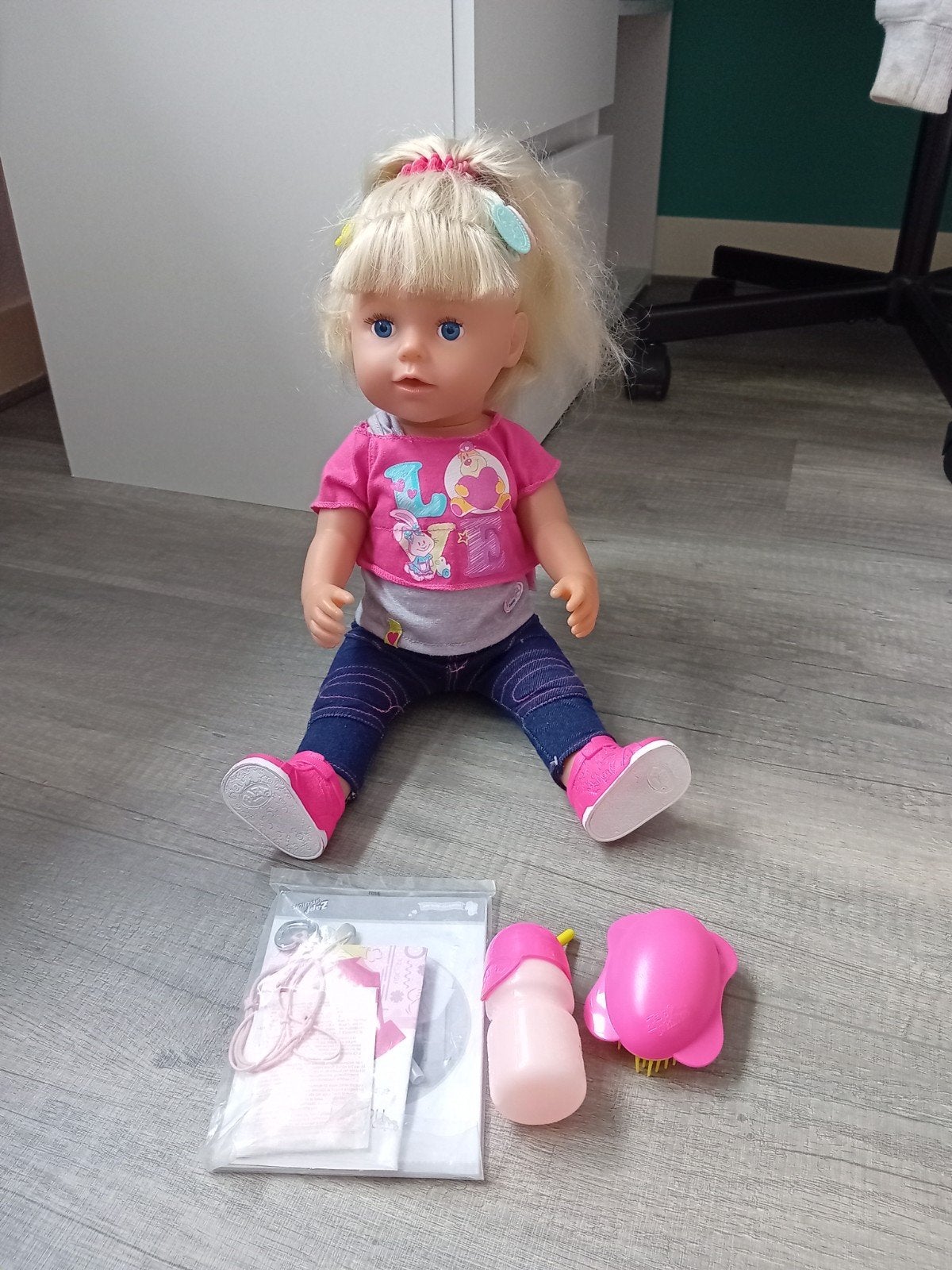 Baby Born Grote Zus pop met accessoires, Ophalen of Verzenden, Gebruikt, Babypop