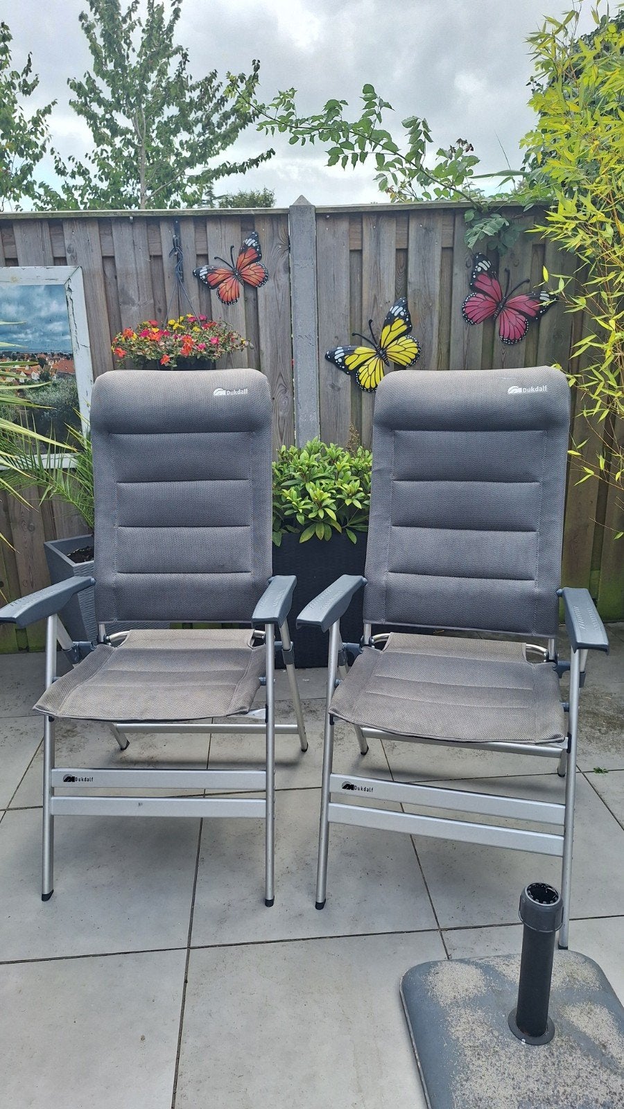 Dukdalf Sublime lichtgewicht stoelen, Caravans en Kamperen, Ophalen, Campingstoel