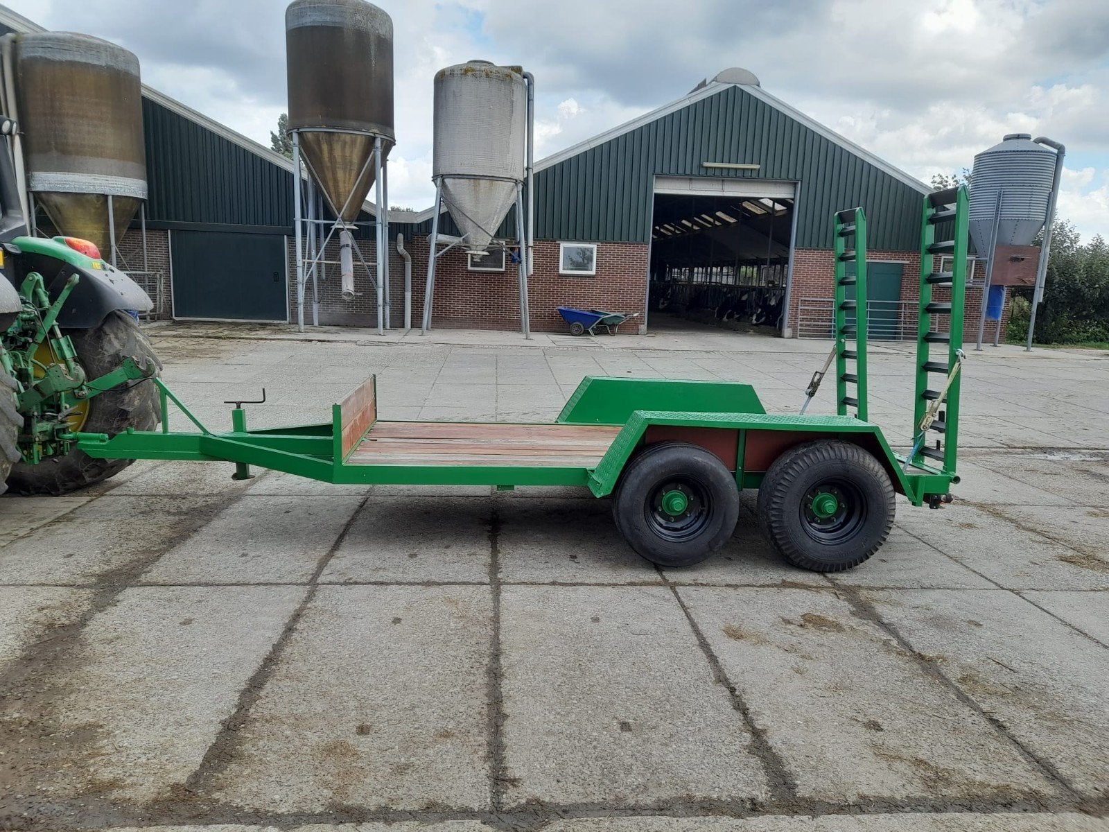 oprijwagen, machine transporter, Ophalen