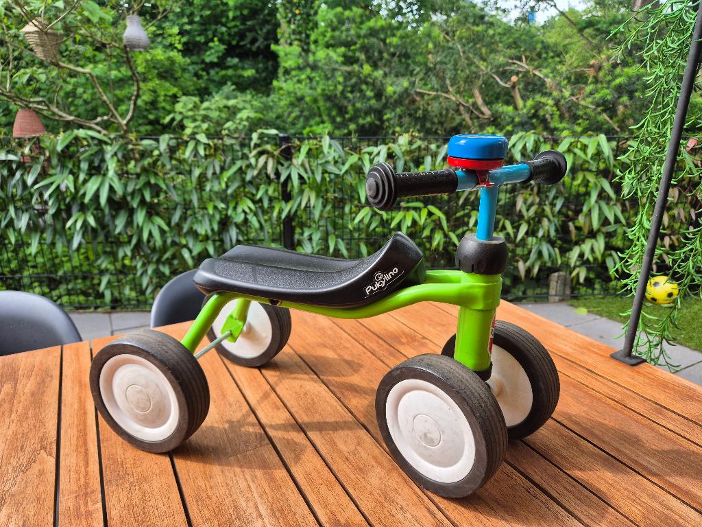 Puky Pukylino loopfiets (groen en blauw), Kinderen en Baby's, Speelgoed | Buiten | Voertuigen en Loopfietsen, Zo goed als nieuw