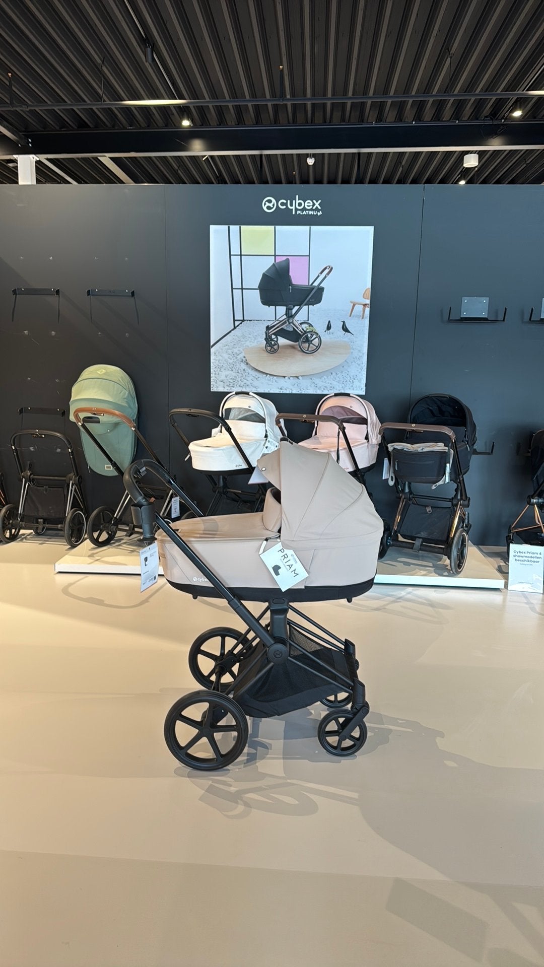 Cybex (e-)Priam Cozy Beige Black/Rose/Chrome NIEUW!, Ophalen of Verzenden, Zo goed als nieuw, Overige merken