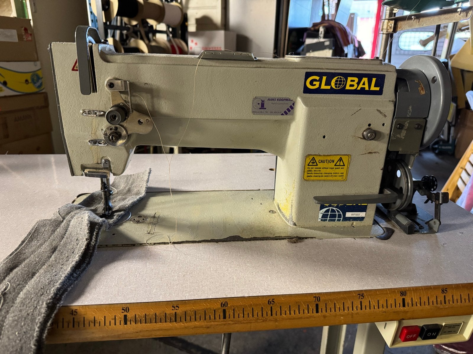 Global industriële naaimachine, Gebruikt, Naaimachine, Industrieel, Ophalen