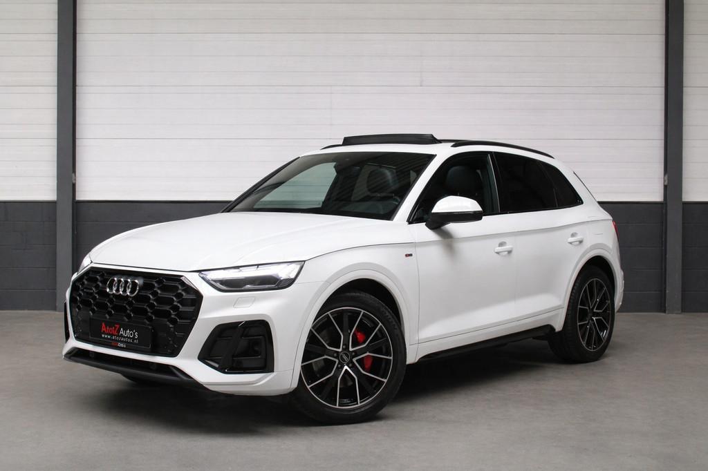 Audi Q5 55 TFSI e S Line l B&O Matrix Pano Keyless Trekhaak, Auto's, Audi, Bedrijf, Te koop, Q5, 360° camera, 4x4, ABS, Achteruitrijcamera