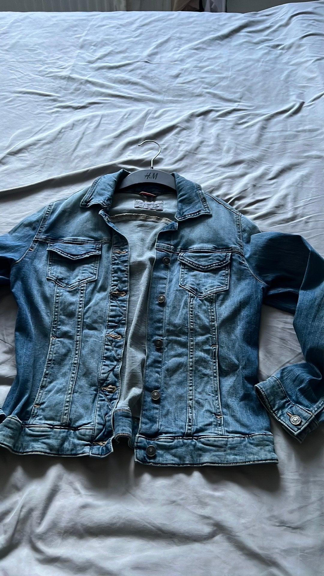 Spijker vest, Ophalen of Verzenden, Zo goed als nieuw, Maat 38/40 (M), Blauw