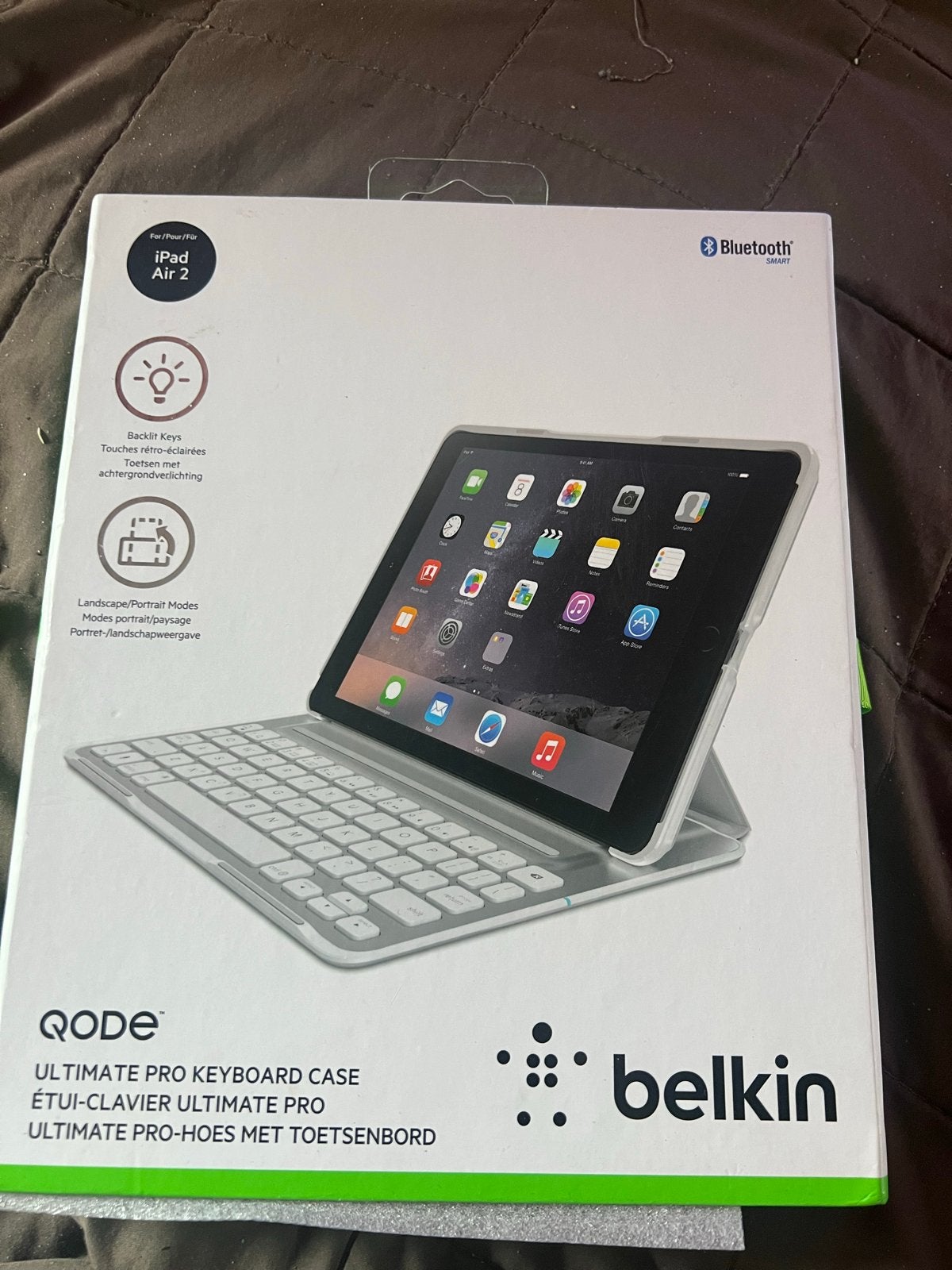 Belkin QODE Ultimate Pro Keyboard Case voor iPad Air 2, Ophalen of Verzenden, Zo goed als nieuw, Apple iPad Air