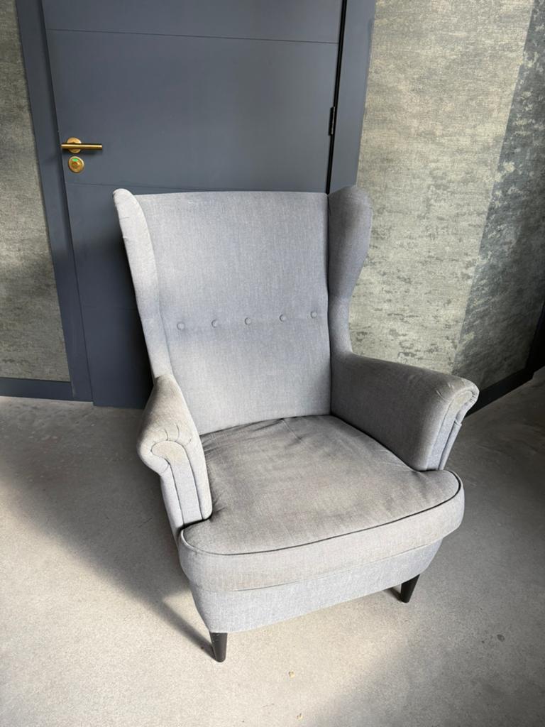 Stoel / fauteuil Ikea Strandmon, Ophalen of Verzenden, 75 tot 100 cm, 50 tot 75 cm