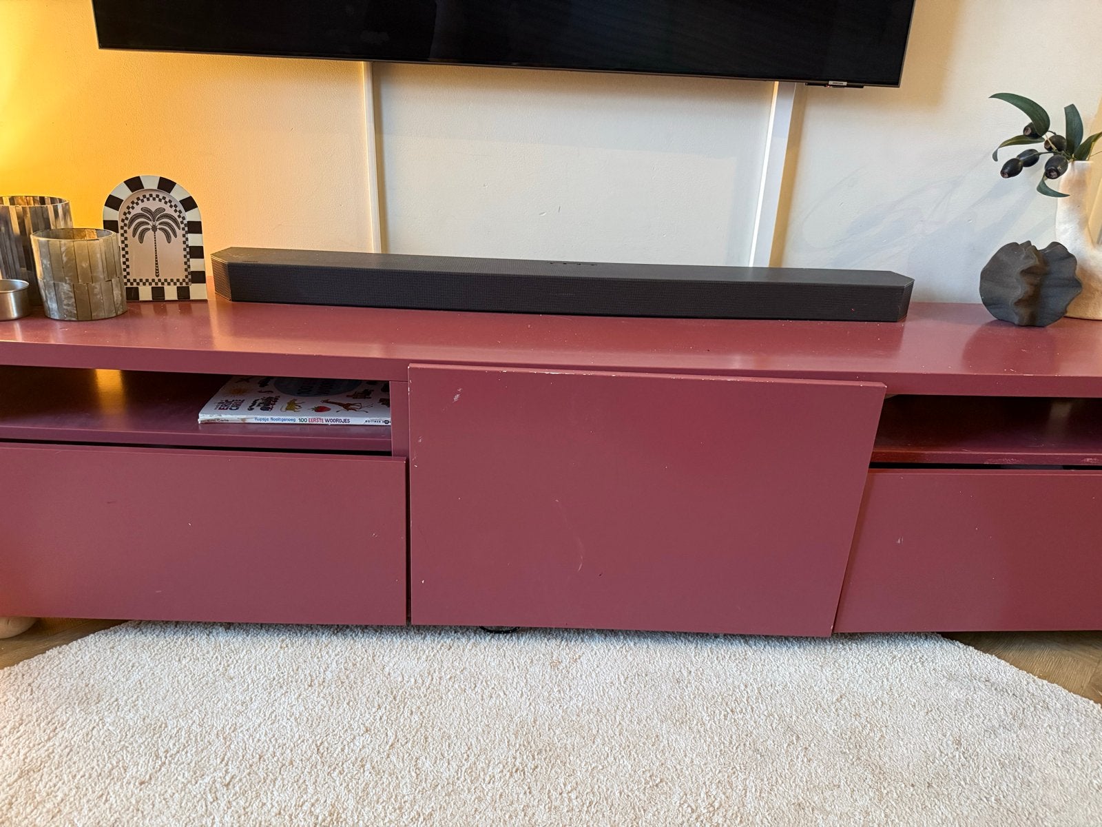 Ikea besta tv meubel, Gebruikt, 150 tot 200 cm, Ophalen of Verzenden, Minder dan 100 cm