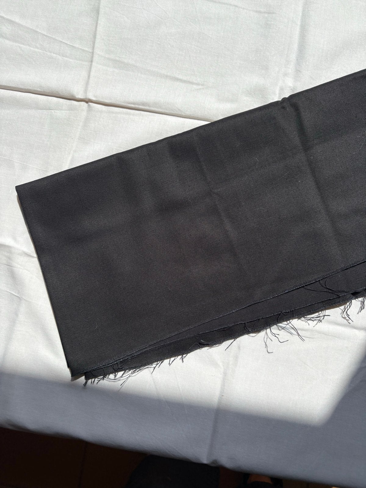 Zwarte katoenen lap stof 90 x 84 cm - Restant, Zwart, Ophalen of Verzenden, Zo goed als nieuw, 30 tot 120 cm