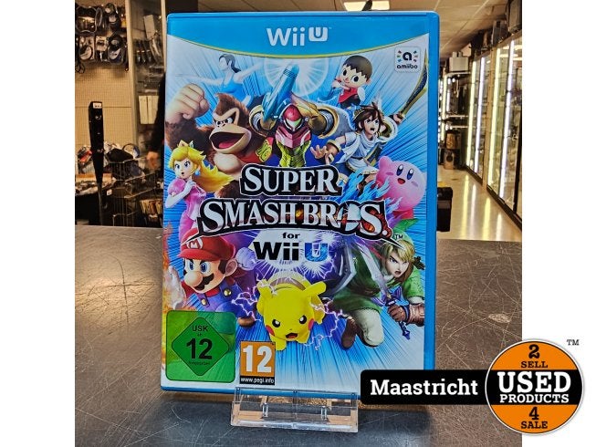 Nintendo Wii U Game | Super Smash Bros, Nintendo, Zo goed als nieuw, Support@nintendo.com, 11-1 Hokotate-cho, Kamitoba, Minami-ku
Kyoto 601-8501
Japan
