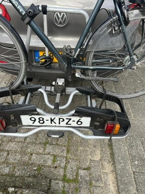 fietsenrek geschikt voor elektrische fietsen, Ophalen, Zo goed als nieuw, 2 fietsen, Trekhaakdrager