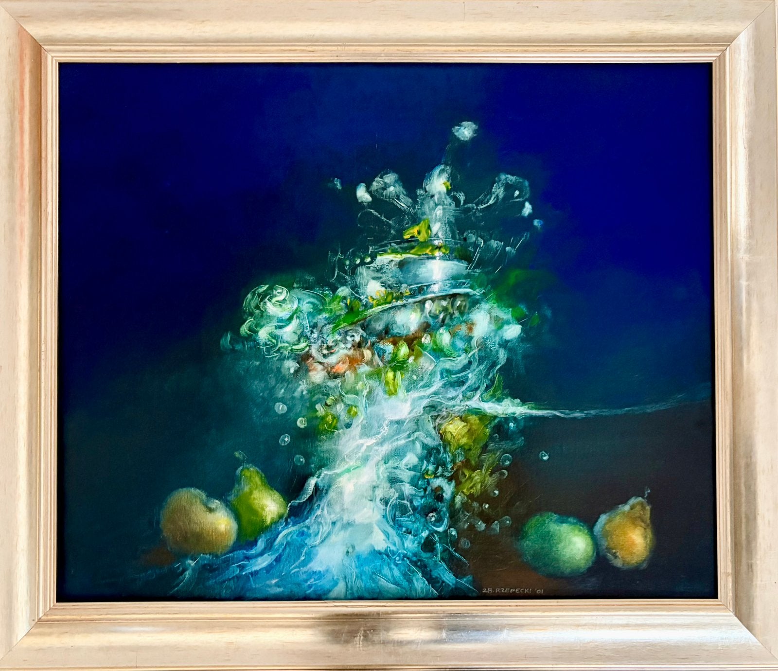 Origineel schilderij Zbigniew Rzepecki Pools surrealisme, Ophalen of Verzenden