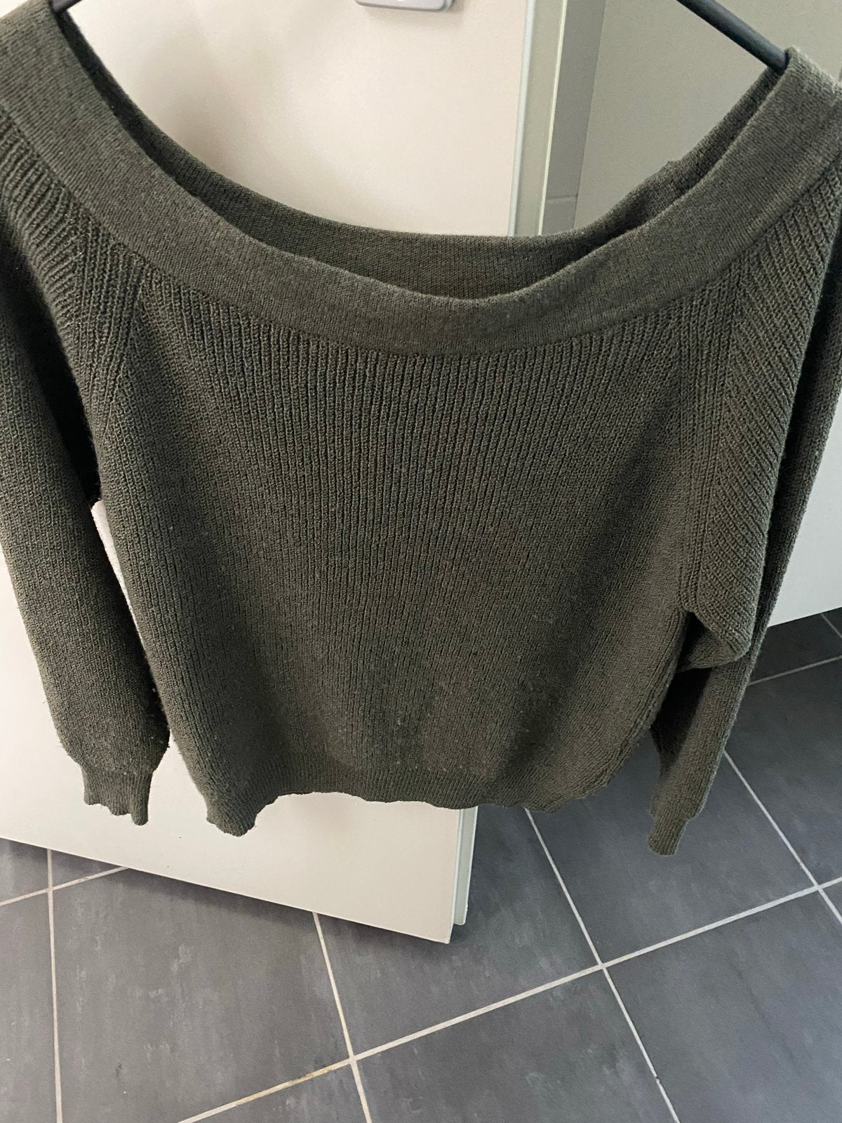 Groene trui met boothals van Moost Wanted, Kleding | Dames, Ophalen, Zo goed als nieuw, Maat 36 (S), Groen