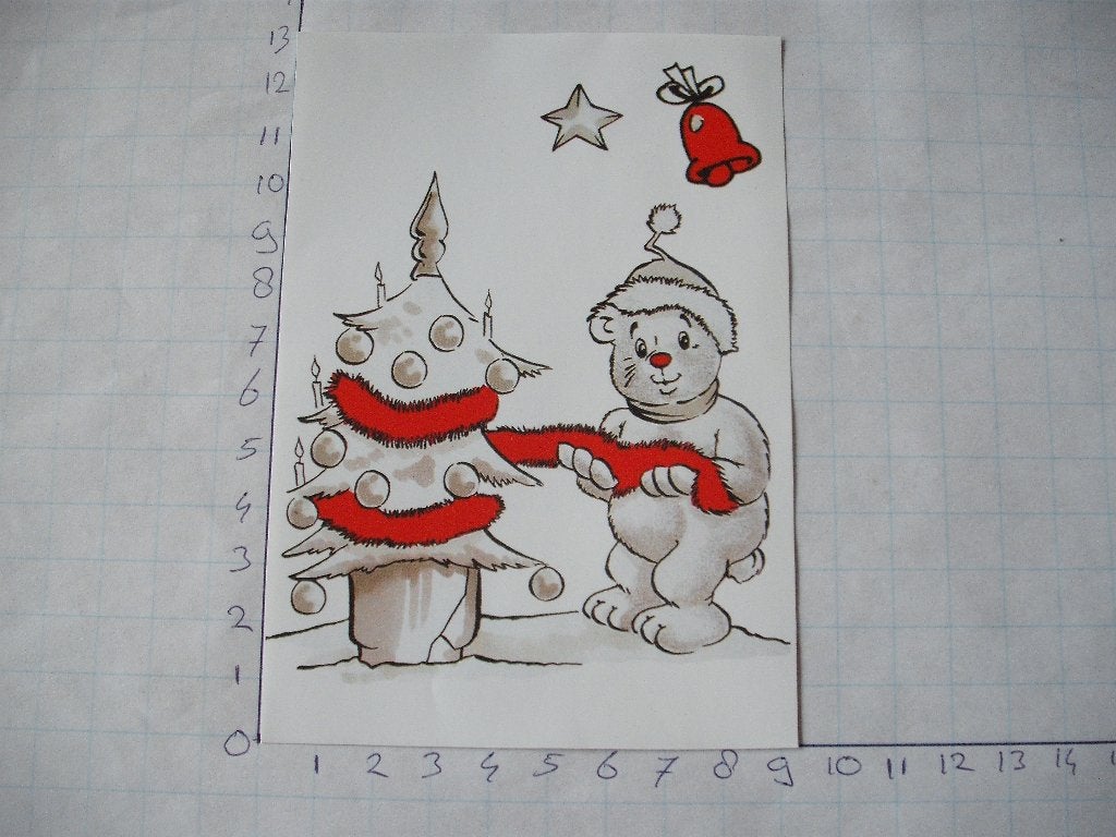 nr. 823 - uitgeknipt 3d plaatje kerst, Ophalen of Verzenden, Nieuw, Kerst, Knipvel