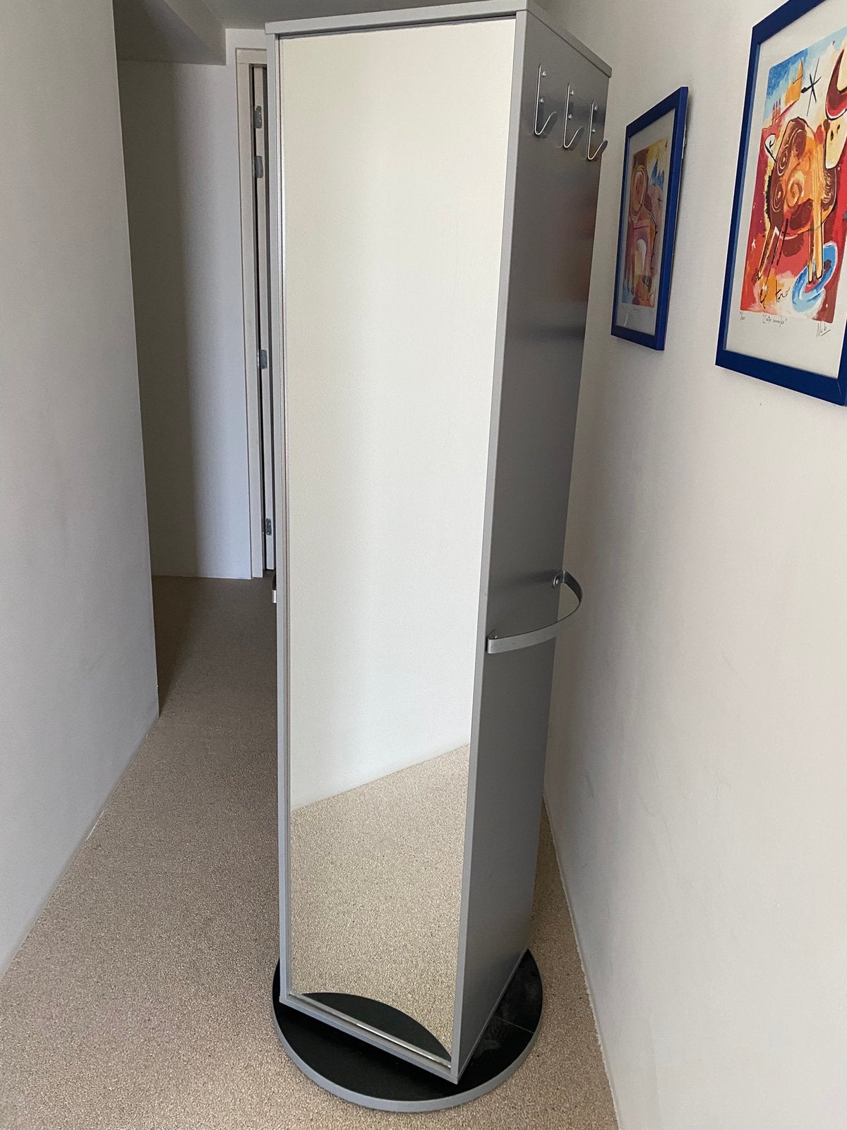 Draaikast met spiegel, Huis en Inrichting, Kasten | Roldeurkasten en Archiefkasten, Ophalen, Minder dan 50 cm, Zo goed als nieuw
