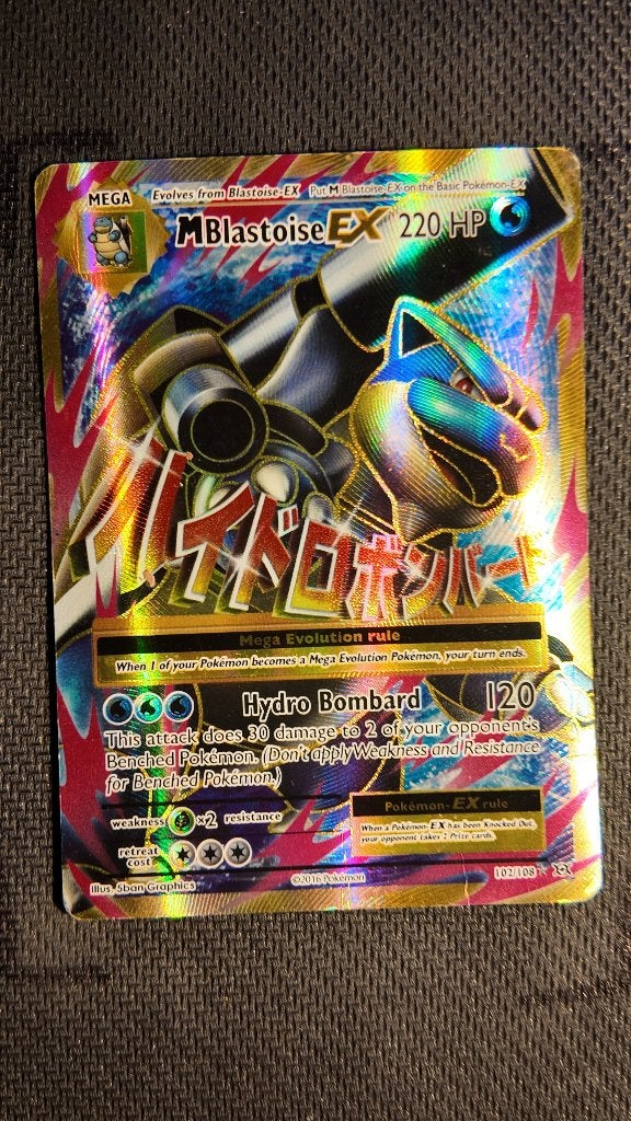 M Blastoise-EX 102 Evolutions | Pokemon kaart, Ophalen, Losse kaart, Foil