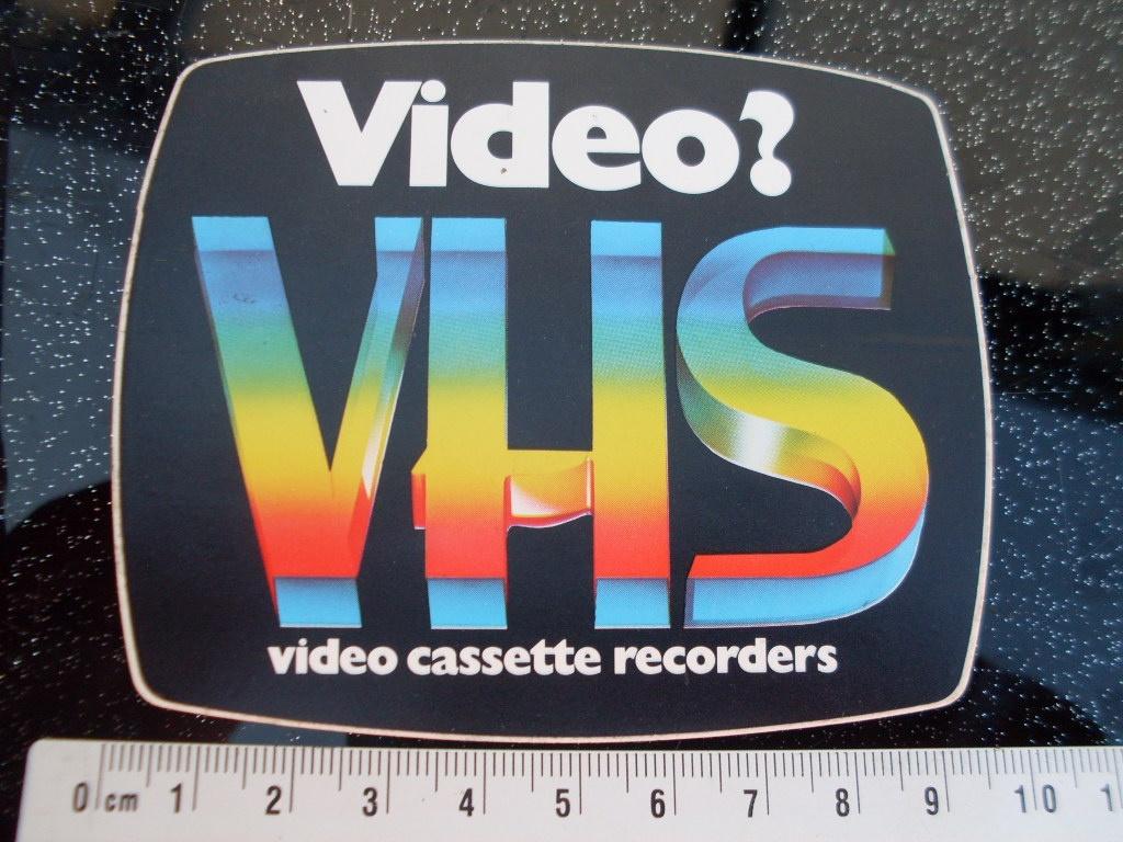 sticker video? VHS video cassette recorders, Verzenden, Zo goed als nieuw, Film, Tv of Omroep