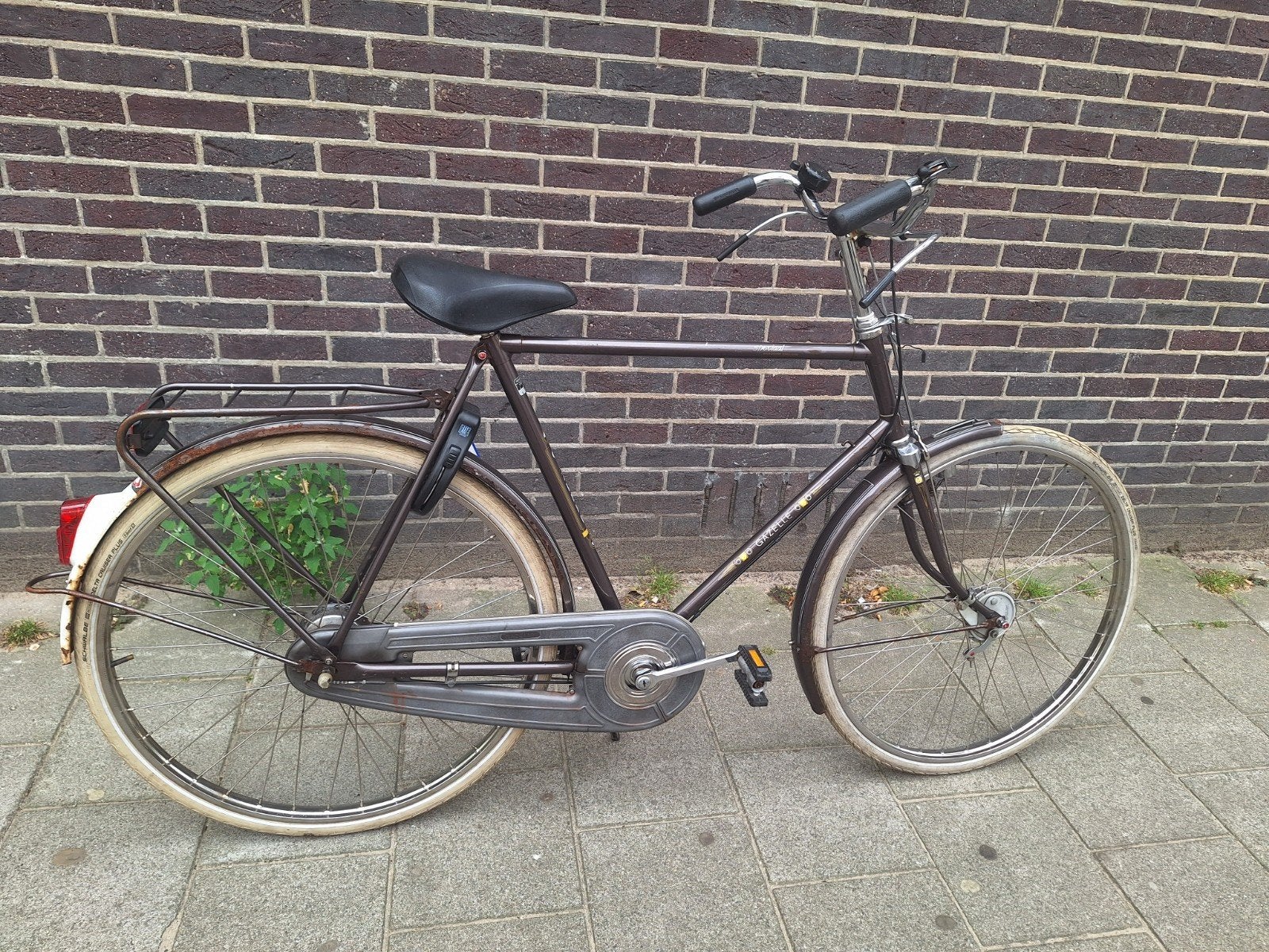 Gazelle herenfiets met versneling, stangremmen, bel,, Fietsen en Brommers, Versnellingen, Ophalen of Verzenden, Zo goed als nieuw