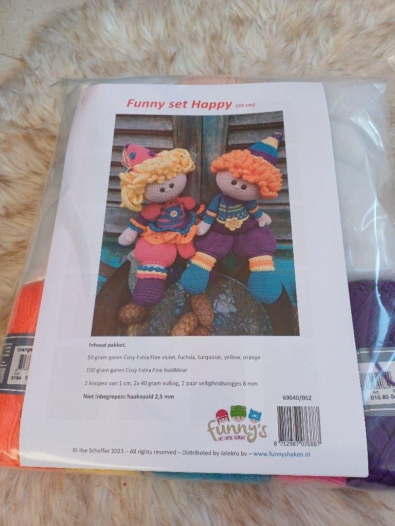 Gaaf haakpakket Funny Happy Set -Nieuw! Funny's haken wol, Ophalen of Verzenden, Nieuw, Haken, Wol of Garen