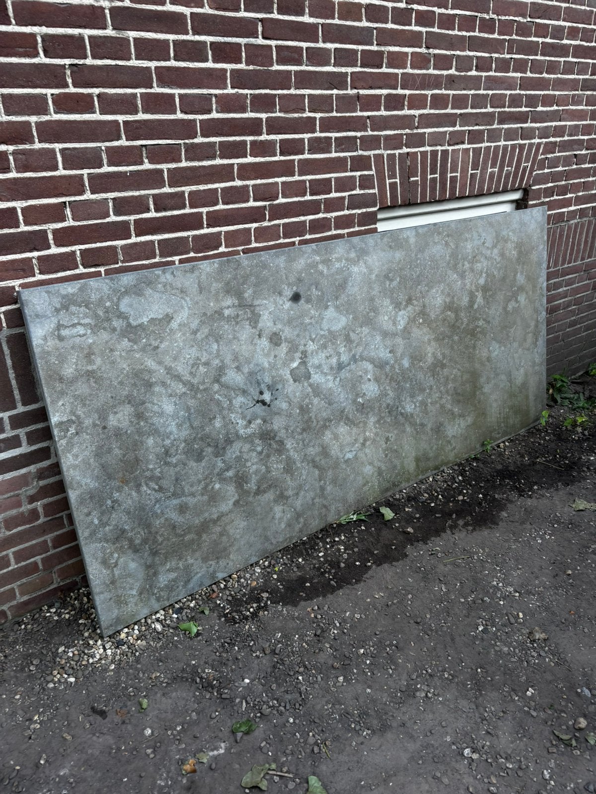 Hardstenen tuintafel 100x220cm, Tuin en Terras, Tuintafels, Ophalen, Gebruikt, Rechthoekig, Overige materialen