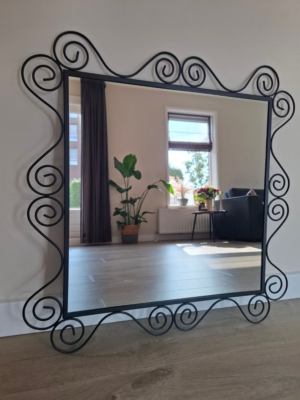 Wand spiegel, Ophalen, Zo goed als nieuw, Vierkant, Minder dan 100 cm