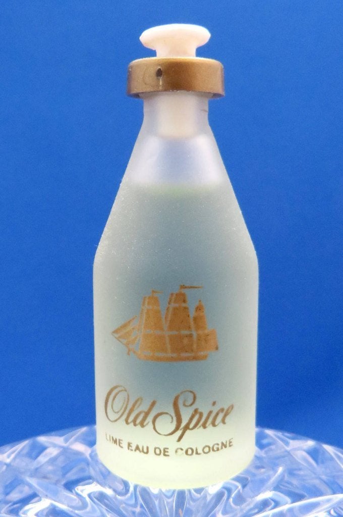 Mini - SHULTON - Old Spice Lime - 7ml - edc - 5,9cm, Ophalen of Verzenden, Gebruikt, Miniatuur, Gevuld
